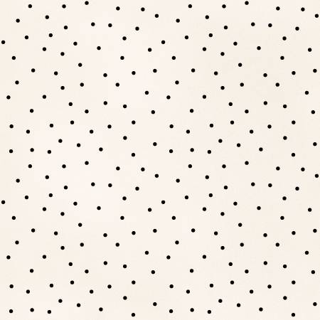 Scattered dot Black on Natural - Maywood Studio